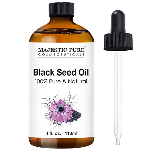 MAJESTIC PURE Black Seed Essential Oil | 100% Pure and Natural Black Seed Oil | Premium Grade Essential Oils for Hair Care, Home Diffusers, Skin, Aromatherapy, Massage and Humidifiers | 4 Fl Oz | Amazon (US)