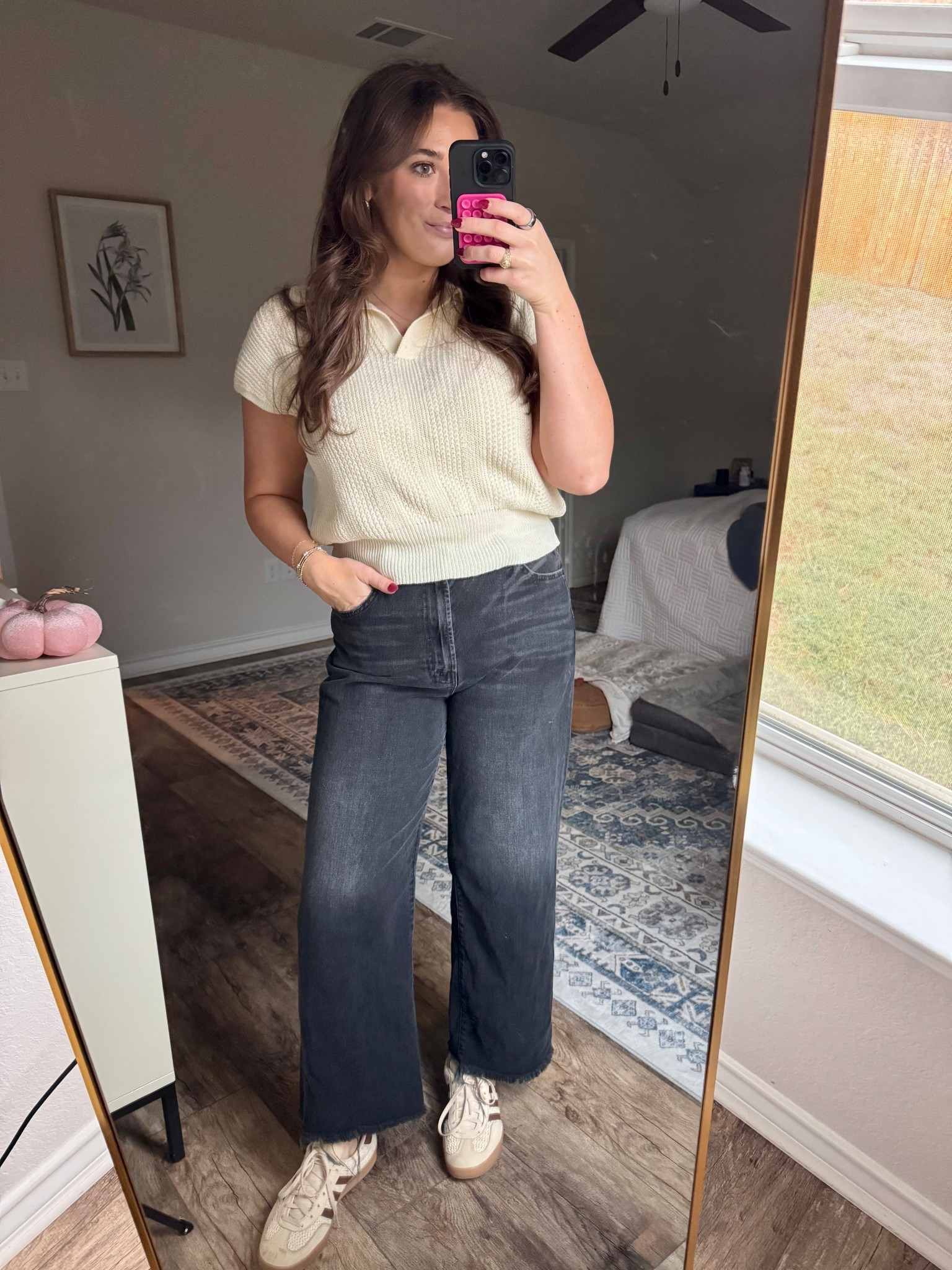 This collared knit top has been a go-to lately — easy to layer now and perfect on its own for those warmer fall days.

#OOTD #CasualStyle #LTKStyle #LTKOutfit #EffortlessStyle #MinimalStyle #WeekendOutfit #LTKFallFashion #EverydayStyle #FallOutfit 

#LTKFindsUnder100 #LTKStyleTip #LTKWorkwear