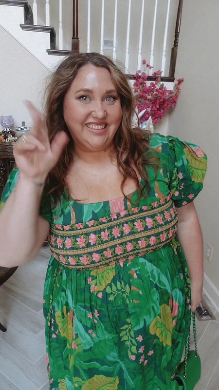 Happy St Patty's day! We have an Irish Dinner at the country club tonight so all green it is! 💚I snagged this Farm Rio from the Anthropologie LTK Spring Sale and so happy I did! Its going to be great to wear on vacation!#livinglargeinlilly #green #vacationoutfit #farmrion #AnthropologieDress #plussize 

#LTKmidsize #LTKplussize #LTKwedding