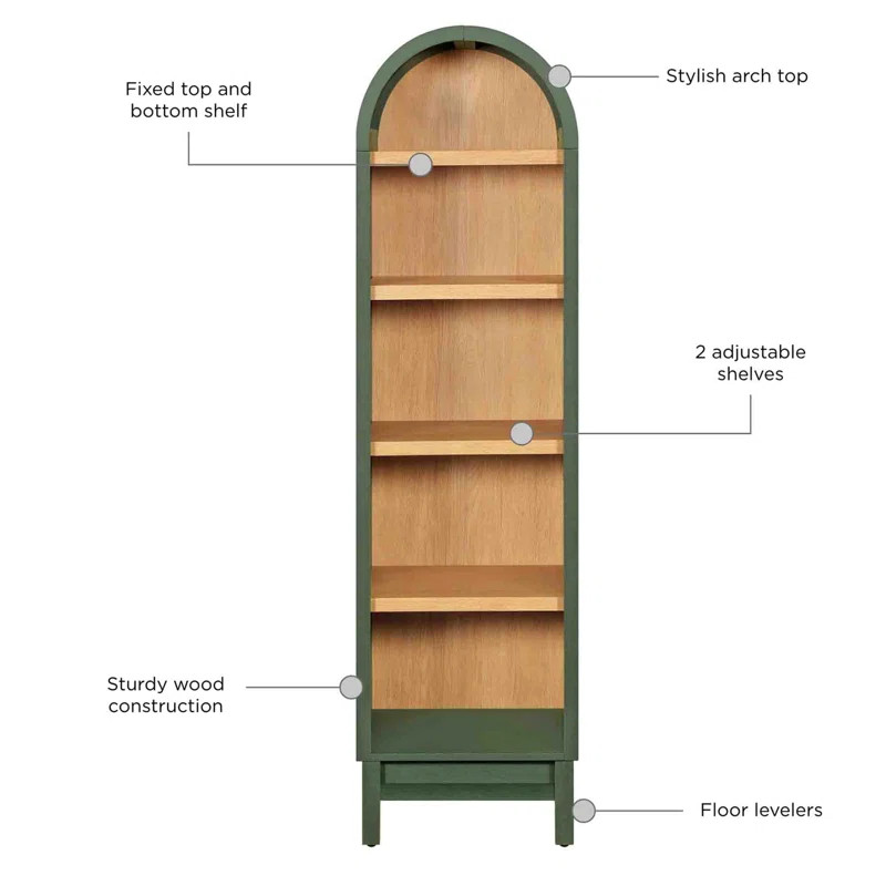 Arch Bookcase | Wayfair North America
