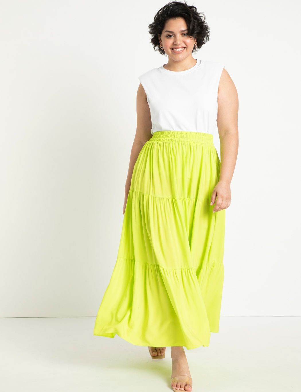 Tiered Maxi Skirt | Eloquii