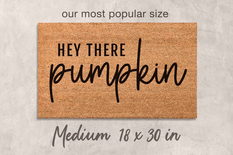 Hey There Pumpkin Doormat Fall Welcome Mat Pumpkin Fall Decor Halloween Doormat Halloween Welcome... | Etsy (US)