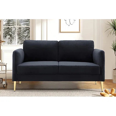 Modern Loveseat, Plush Upholstered Cushions | Wayfair North America