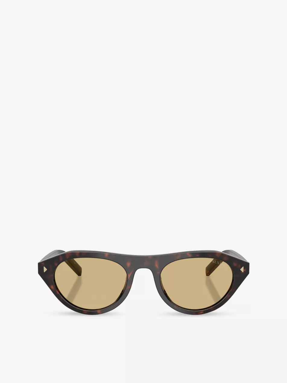PR B15S Oval-Frame Acetate Sunglasses | Selfridges