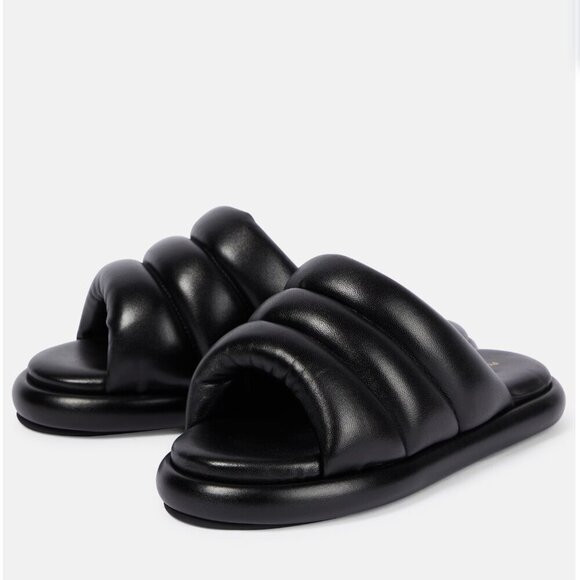 Proenza Schouler Padded Leather Slides in Black Size 37 US 7 | Poshmark