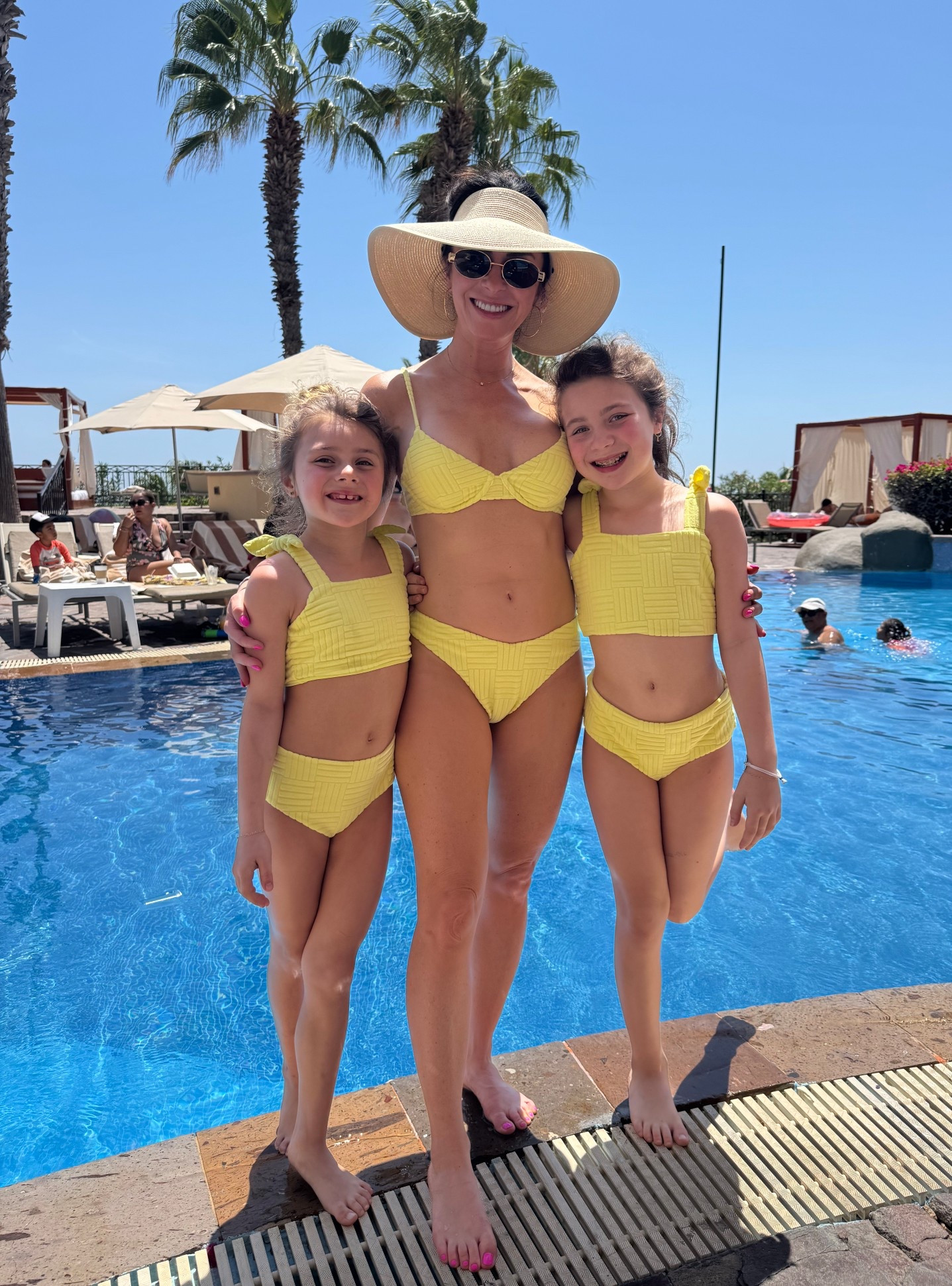 Shop my Mommy and Me swim look! 
Top: Small
Bottoms: Medium (run small, size up)
Hat: rolls up for easy travel solutionn

#LTKSwim #LTKKids #LTKmomlife
