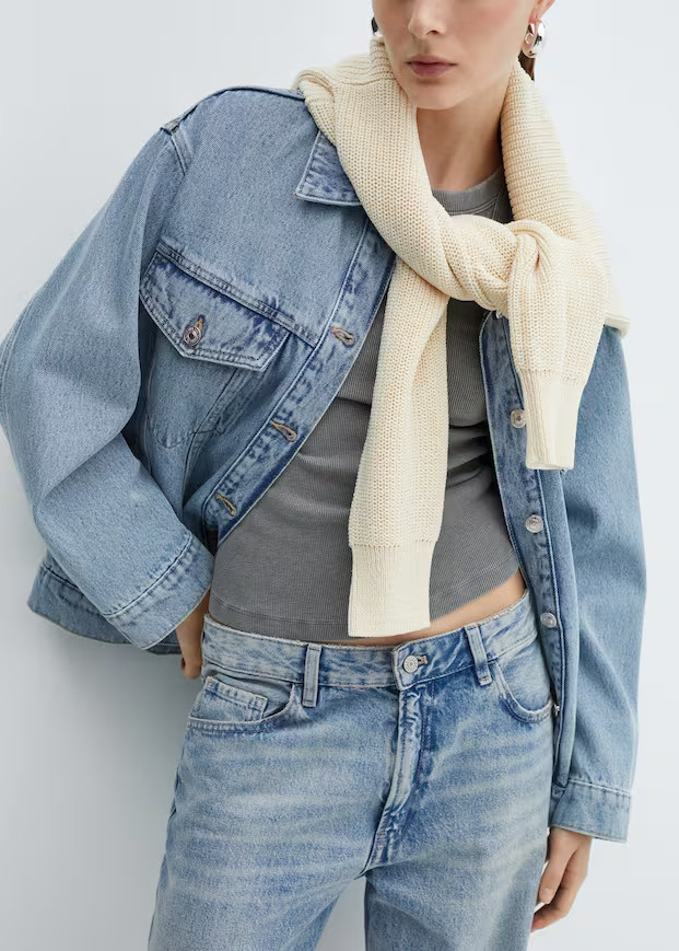 Oversize denim jacket | MANGO (US)