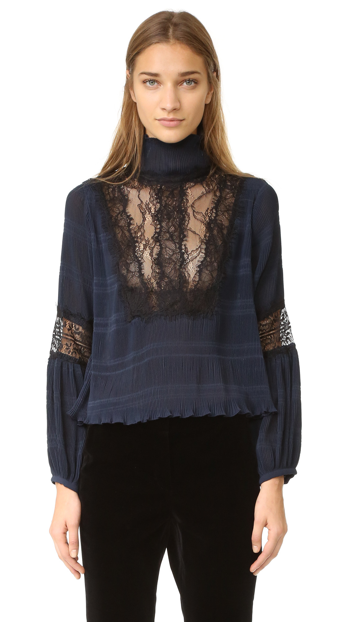 McKinney Pleat Blouse | Shopbop