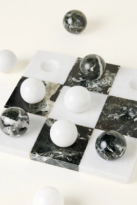 Marble Tic Tac Toe Board Game | Anthropologie (US)