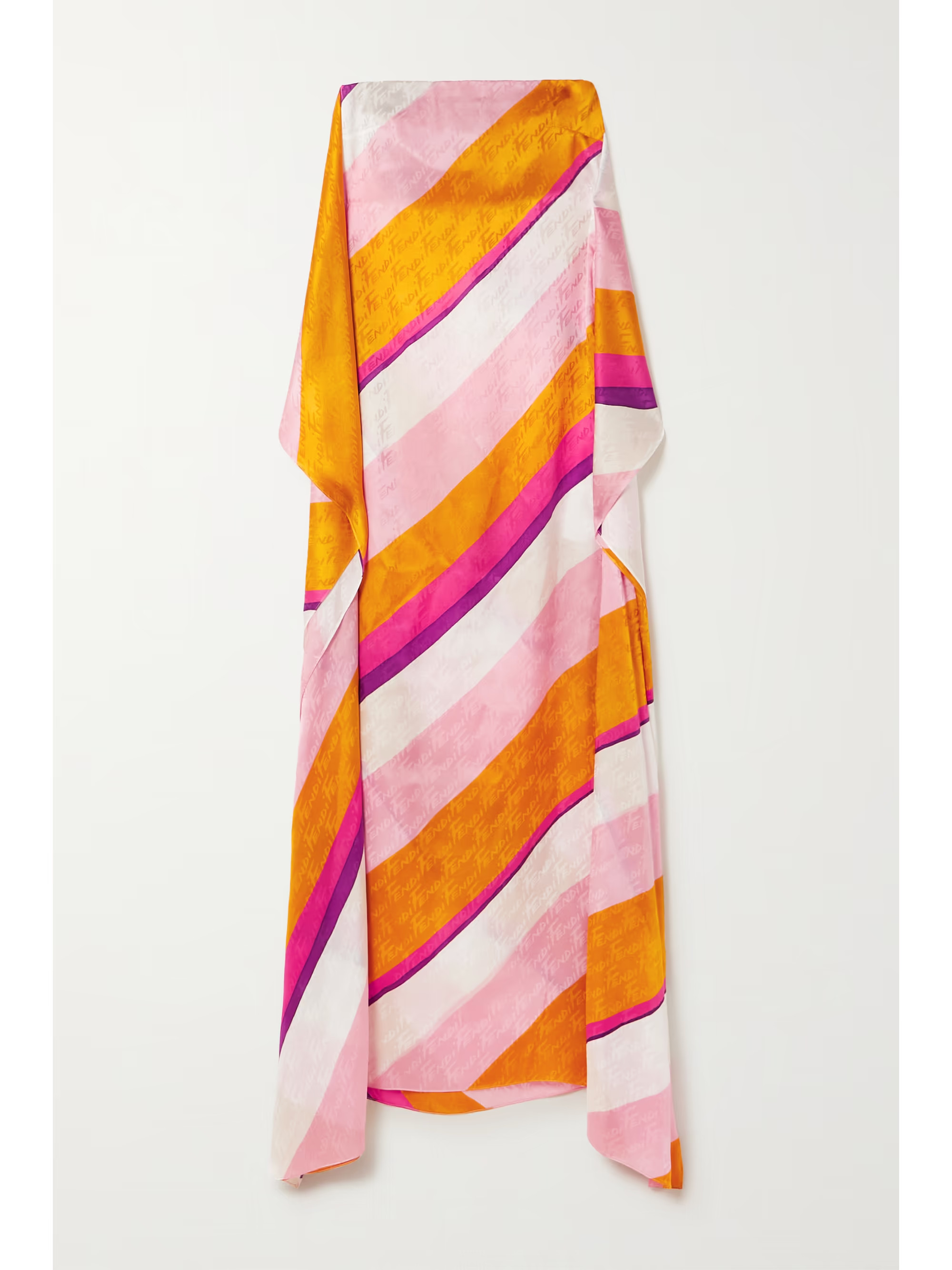 Striped printed silk-satin maxi dress | NET-A-PORTER (US)
