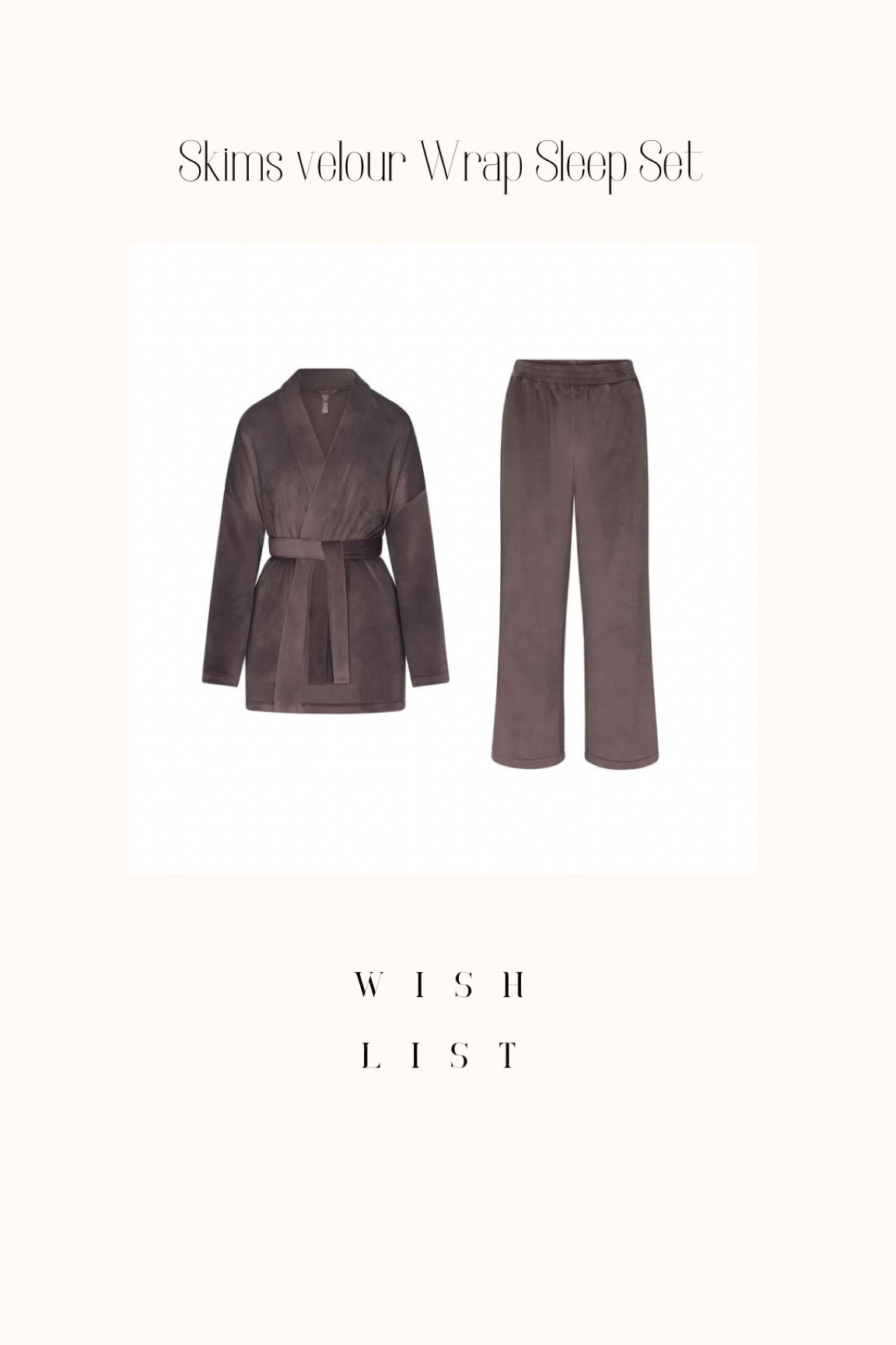 Are you trying to  figure out what to ask for , for Christmas? I’m sharing some items from my wishlist! All you have to do is send the link or purchase for yourself! 

I'm all about being cozy and comfortable at home.
I wear S in skims 

#skims #sleepwear #pajamas #pajamaset 

#LTKSeasonal #LTKGiftGuide #LTKHoliday