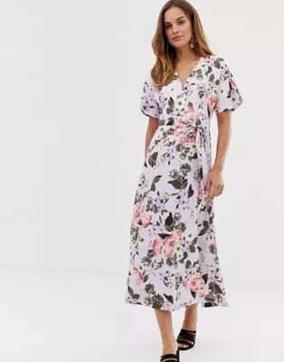 French Connection Armoise floral maxi wrap dress | ASOS US