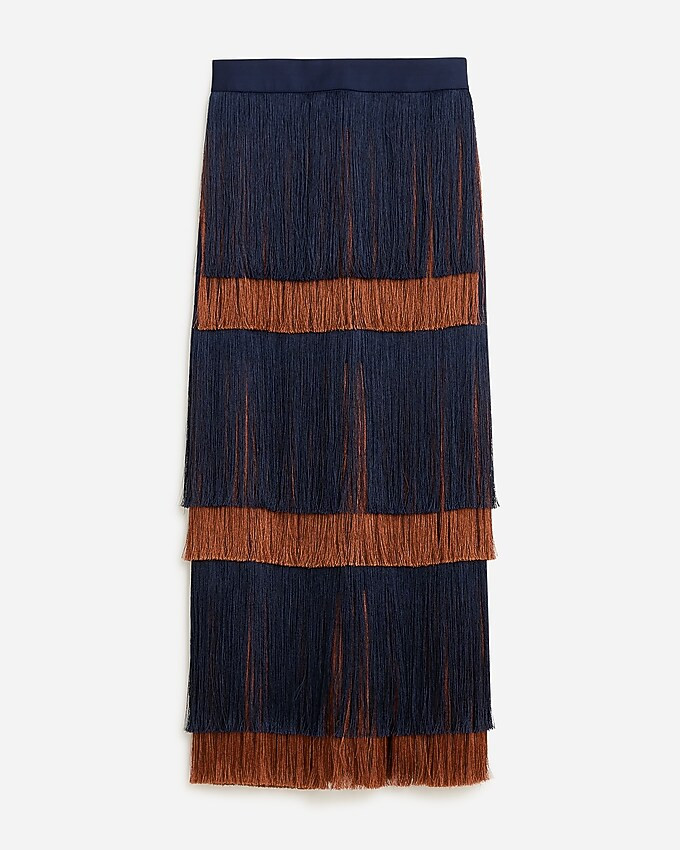 Collection tiered fringe skirt | J. Crew US