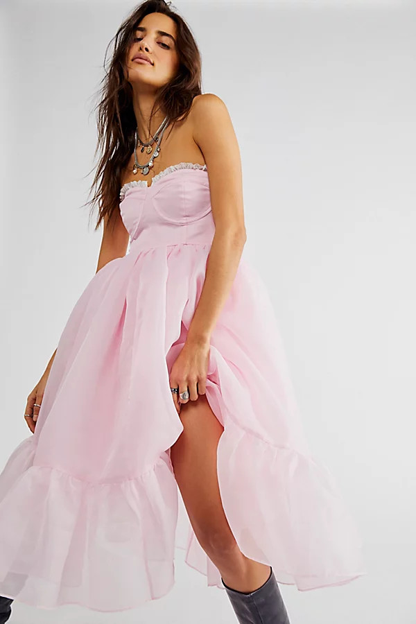 Selkie French Corset Dress by Selkie at Free People, Ballerina, S | Free People (Global - UK&FR Excluded)