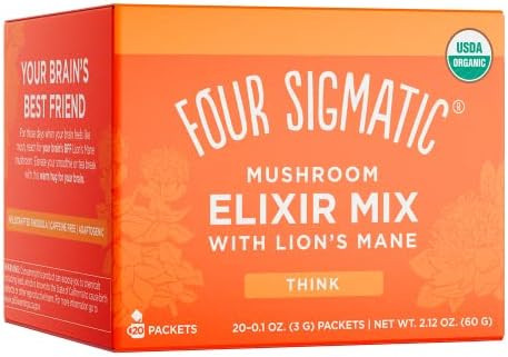Four Sigmatic Lion's Mane Mushroom Elixir | Coffee Alternative with Organic Lion's Mane Mushroom ... | Amazon (US)