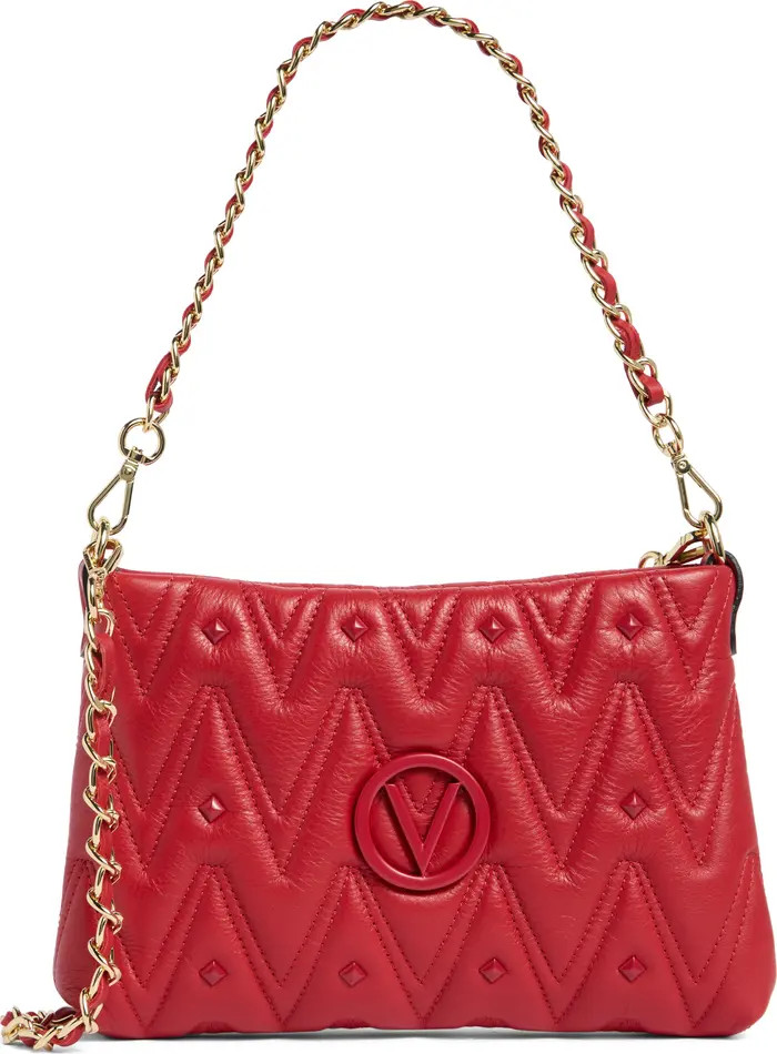 VALENTINO BY MARIO VALENTINO Vanille Diamond Quilted Leather Shoulder Bag | Nordstromrack | Nordstrom Rack