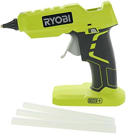 Ryobi P305 One+ 18V Lithium Ion Cordless Hot Glue Gun w/ 3 Multipurpose Glue Sticks (Battery Not Inc | Amazon (US)