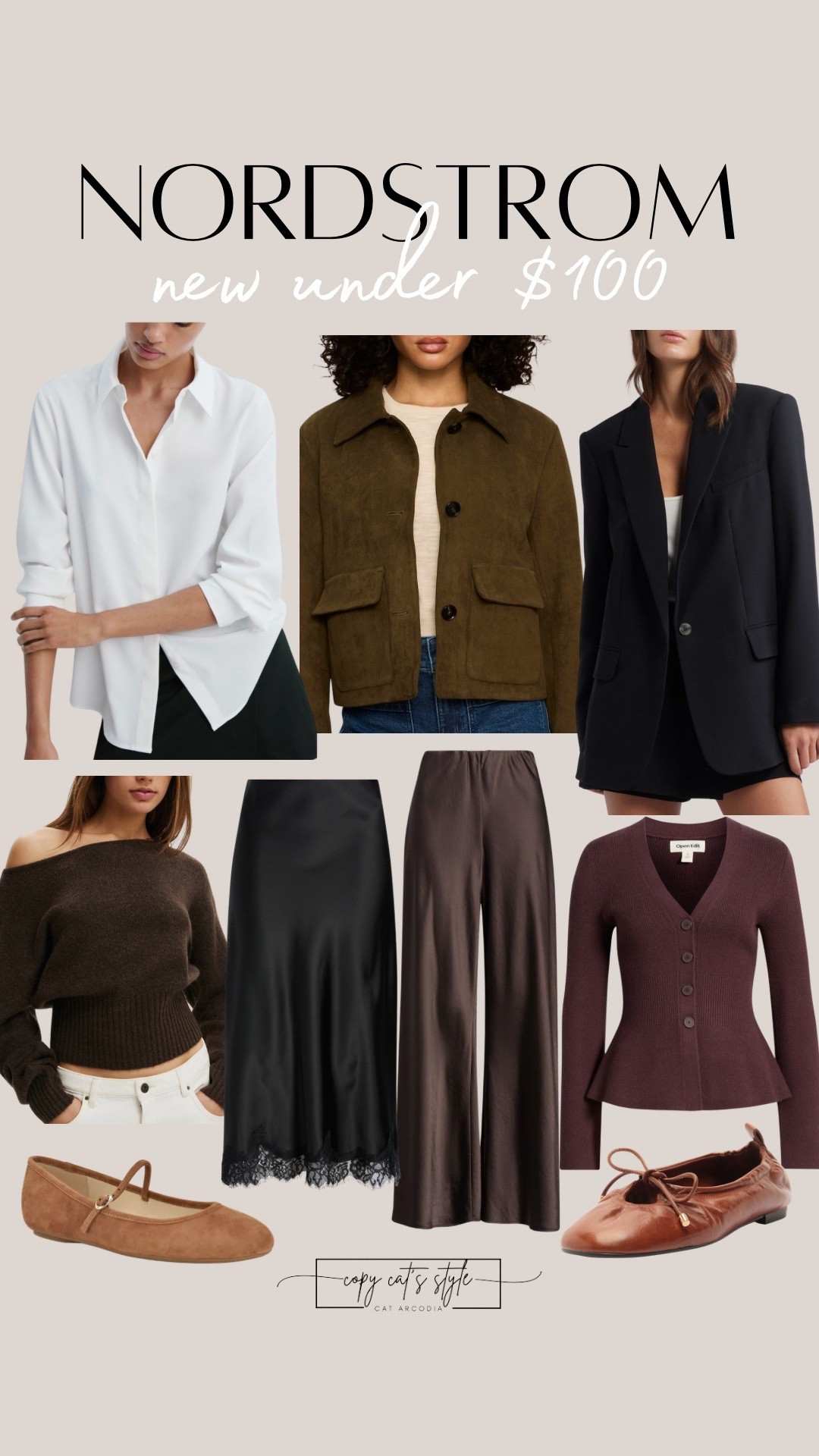 Fall fashion finds from Nordstrom all under $100. Fall jackets, blazers, skirts, pants, sweaters

#LTKgrwm #LTKOver40 #LTKSaleAlert