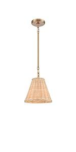 Elk Home 9-inch Rydell Mini Pendant - EC89765/1 Mini Pendant in White Parchment and Matte Black -... | Amazon (US)