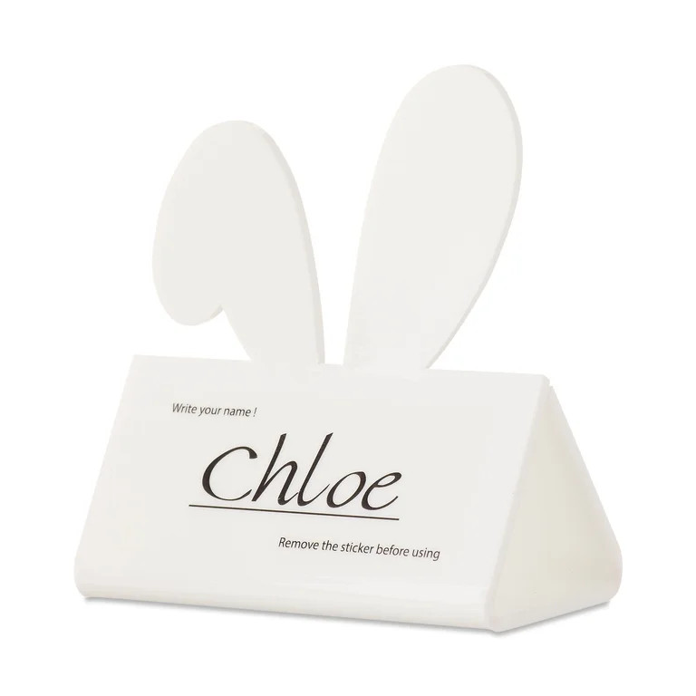 Bunny Place Card, White, 3.5" x 3.5", Easter by Way To Celebrate | Walmart (US)