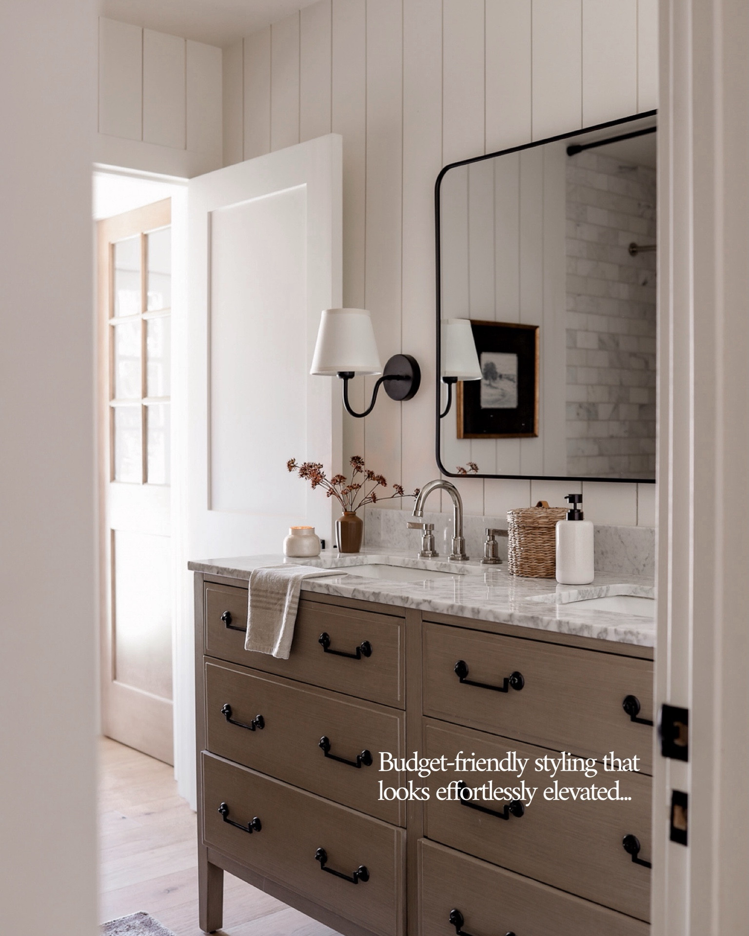 Shop our bathroom! 
PAINT: BM SWISS COFFEE


#LTKHome #LTKSeasonal #LTKSaleAlert