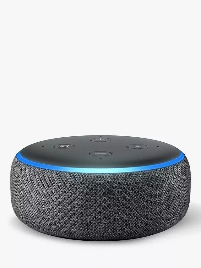 Amazon Echo Dot Smart Device with Alexa Voice Recognition & Control, 3rd Generation, Charcoal | John Lewis (UK)