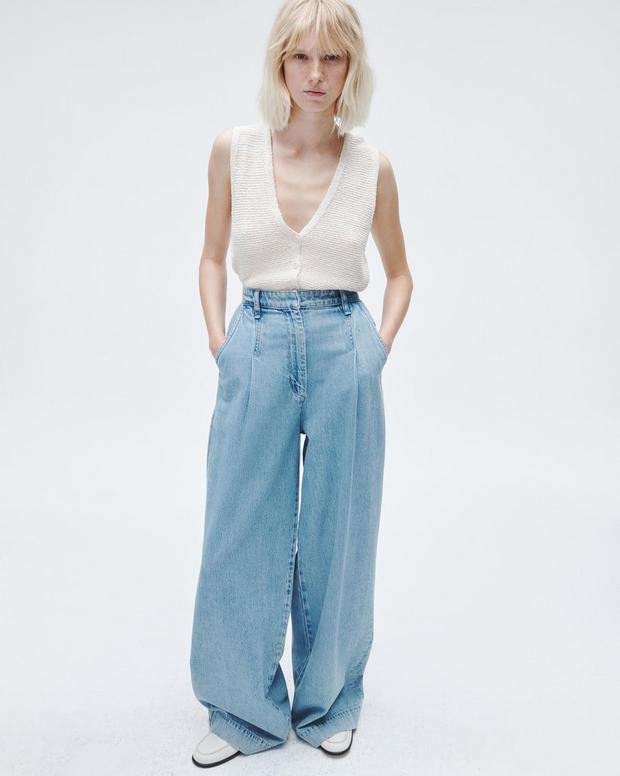 Jackie Cotton Linen Sweater Vest | rag & bone