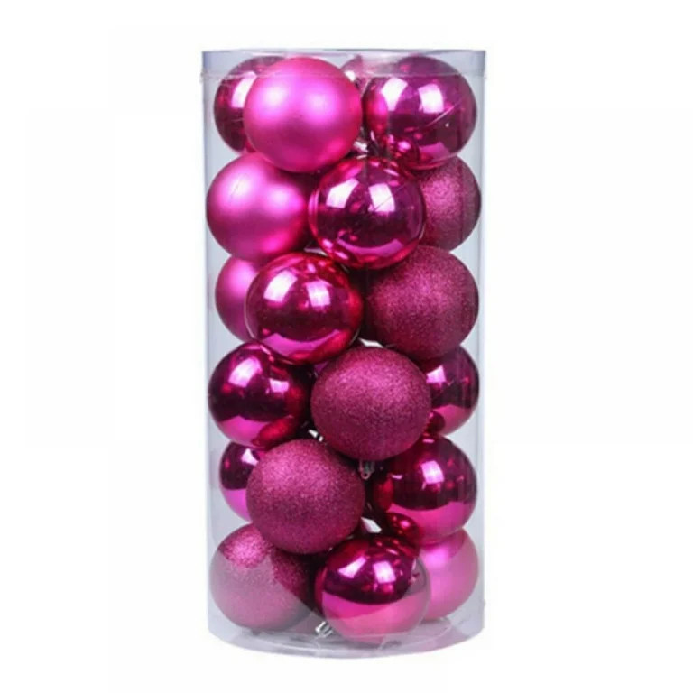24 Pcs Christmas Ball Ornaments with Hanging Rope, Shatterproof Plastic Christmas Bulbs, Hanging ... | Walmart (US)
