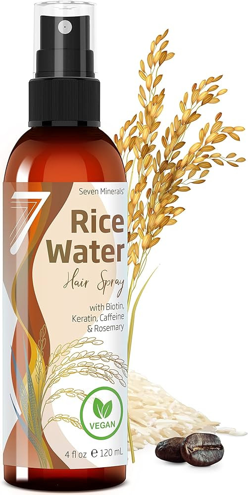 NEW Fermented Rice Water for Hair Growth - Infused with Rosemary, Biotin, Caffeine, Keratin - Veg... | Amazon (US)