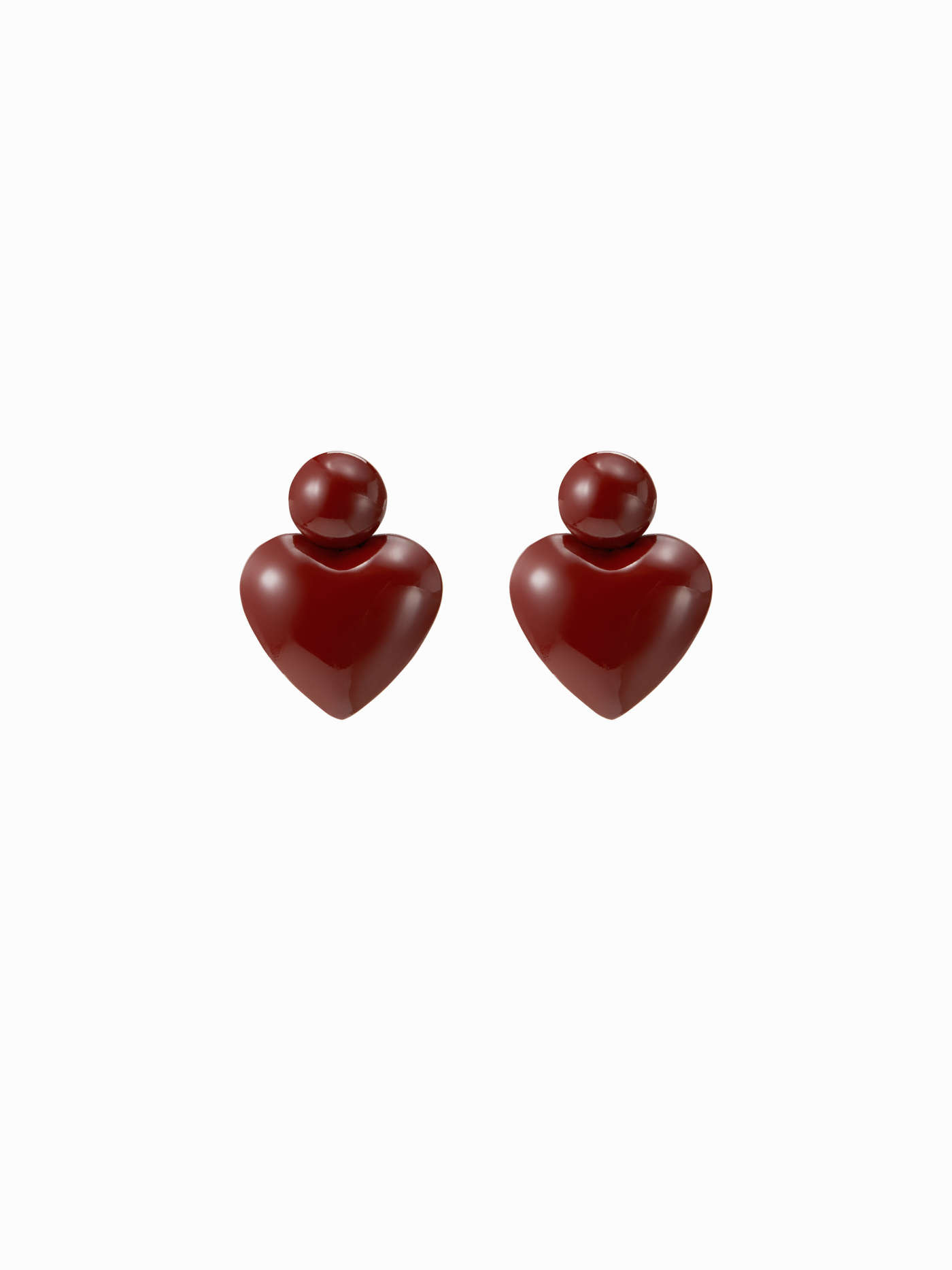Valentine HEART SHAPED STUD EARRINGS For Daily Casual | Cider