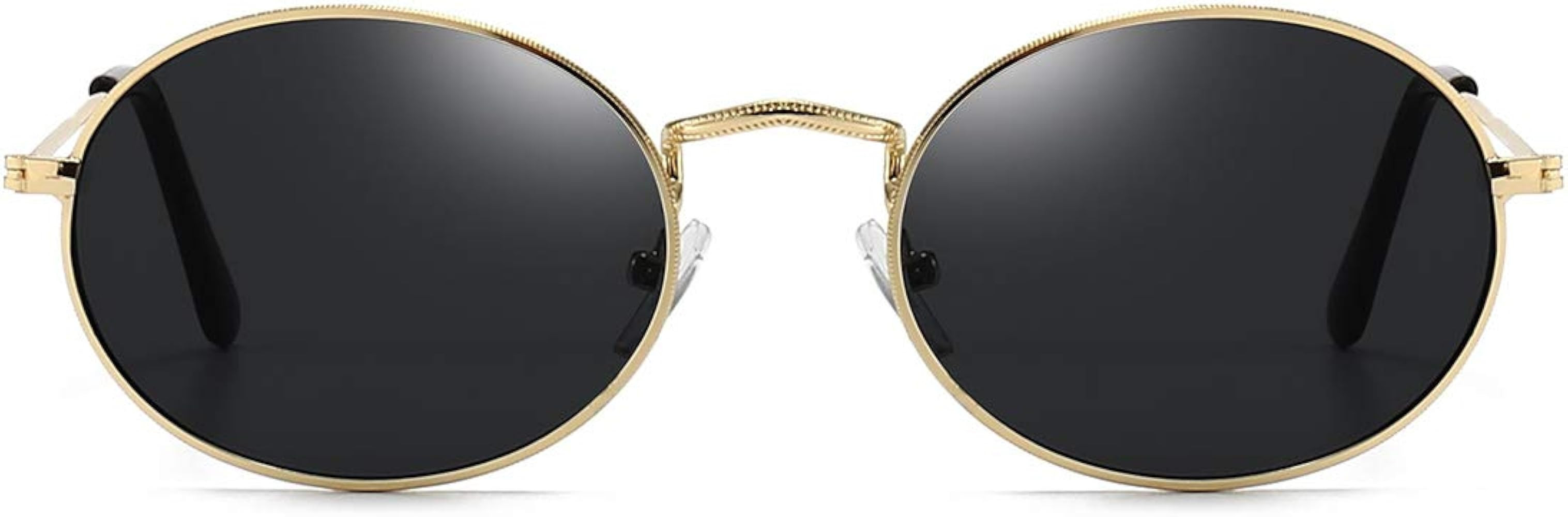 Dollger Oval Sunglasses for Women Vintage Metal Frame Glasses Anti Reflective Retro Eyeglasses Un... | Amazon (US)