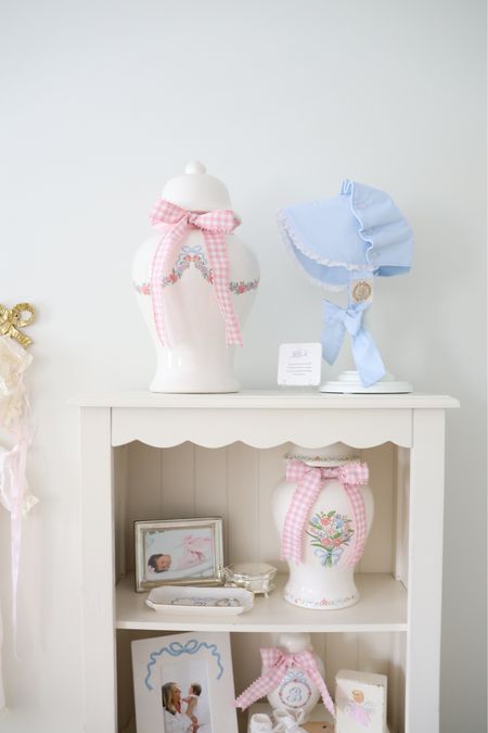 Introducing… the second Lauren Haskell LoHome x Chapple Chandler collection! This one was inspired by Betsy and created for her nursery! Every precious piece is a keepsake your little ones can love forever! Customize with a monogram initial and pick your ginger jar design and size! See more inspo on my Instagram @chapplechandler 🎀💕

#LTKbaby #LTKGiftGuide #LTKhome