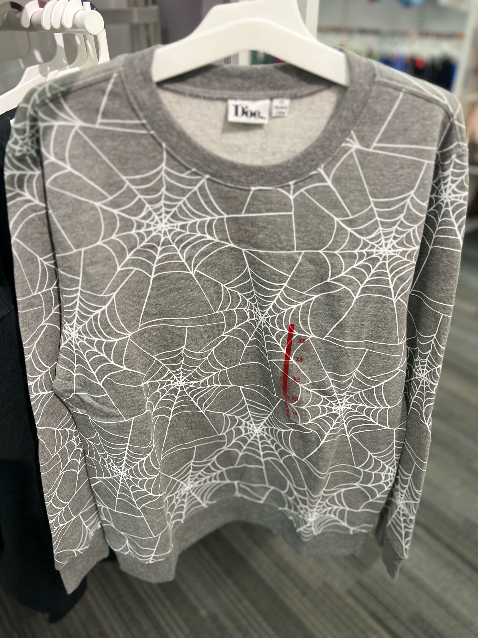 Women's Spiderweb Print Graphic Sweatshirt - Charcoal Gray

#LTKMidsize #LTKSeasonal #LTKStyleTip