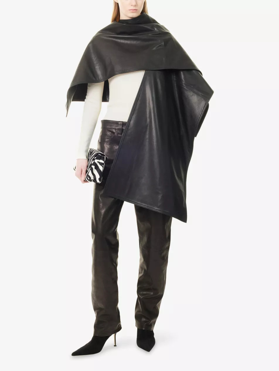 Edra Leather Cape | Selfridges