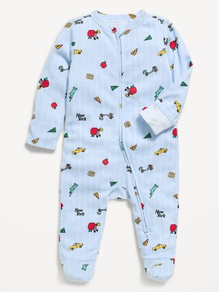Disney© 2-Way-Zip Sleep & Play Footed One-Piece for Baby | Old Navy (US)