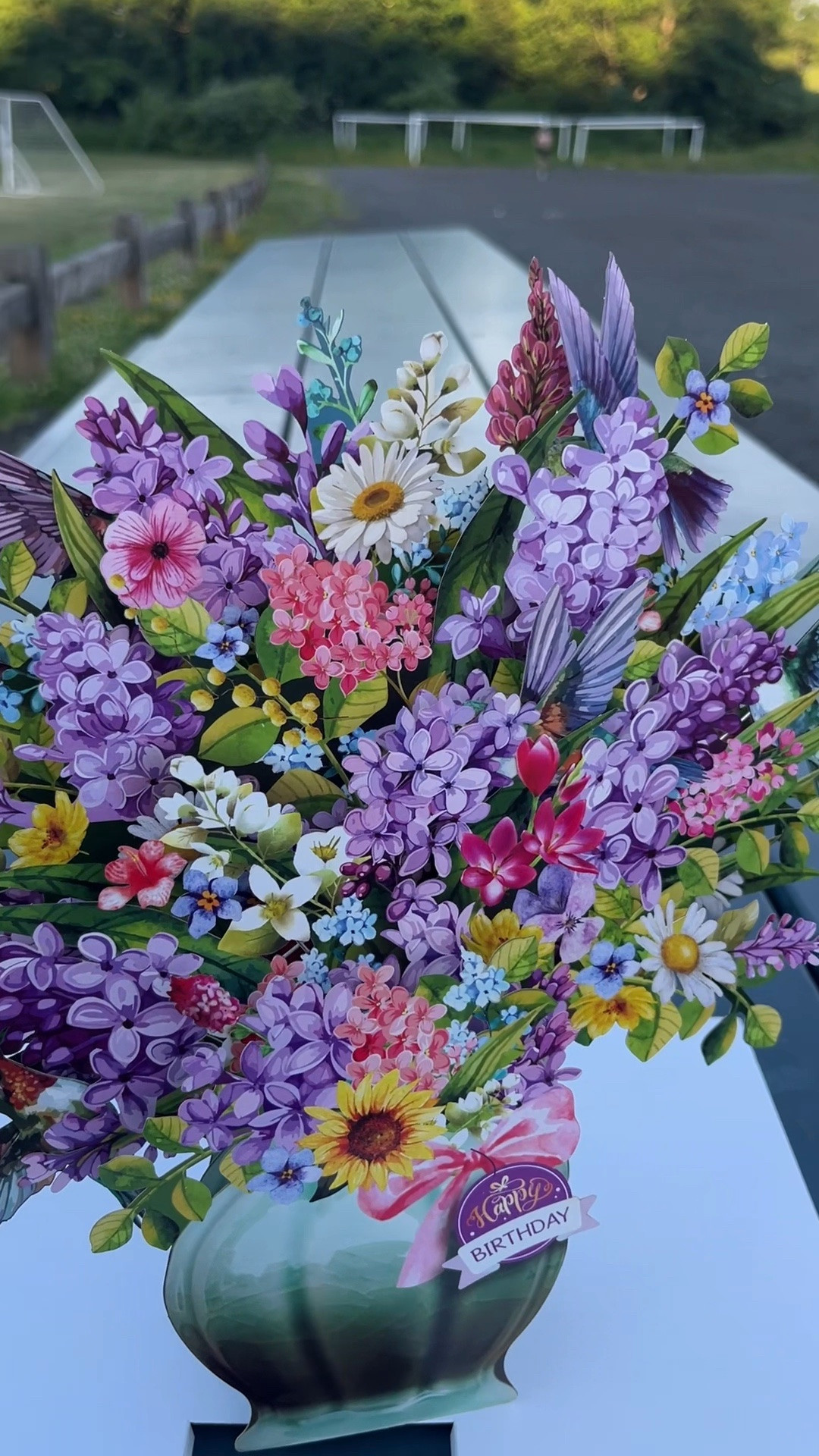 The kind of birthday card people won’t throw away. 💜 This 3D hummingbird bouquet lights up, plays music, includes a blank note for a personal message, and is so beautiful it might steal the spotlight from the present.

#GiftIdeas #BirthdayGift #AmazonFinds #HomeDecor #ThoughtfulGifts #Hummingbird #UniqueGifts #BirthdayInspo #LTKFinds #AmazonHome