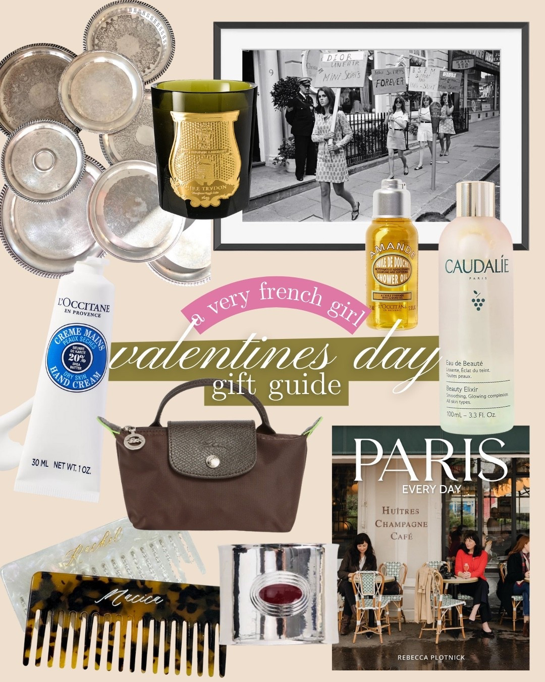 
French Girl Valentines Day Gift Guide💅🏻🥐💘

Valentines outfit women, European style, beauty essentials, feminine style, affordable gift ideas, Pinterest aesthetic fashion, spring home decor, coffee table book, everyday purse, gallery wall, vintage finds, glowy skin 

#LTKBeauty #LTKmorningroutine #LTKselfcare