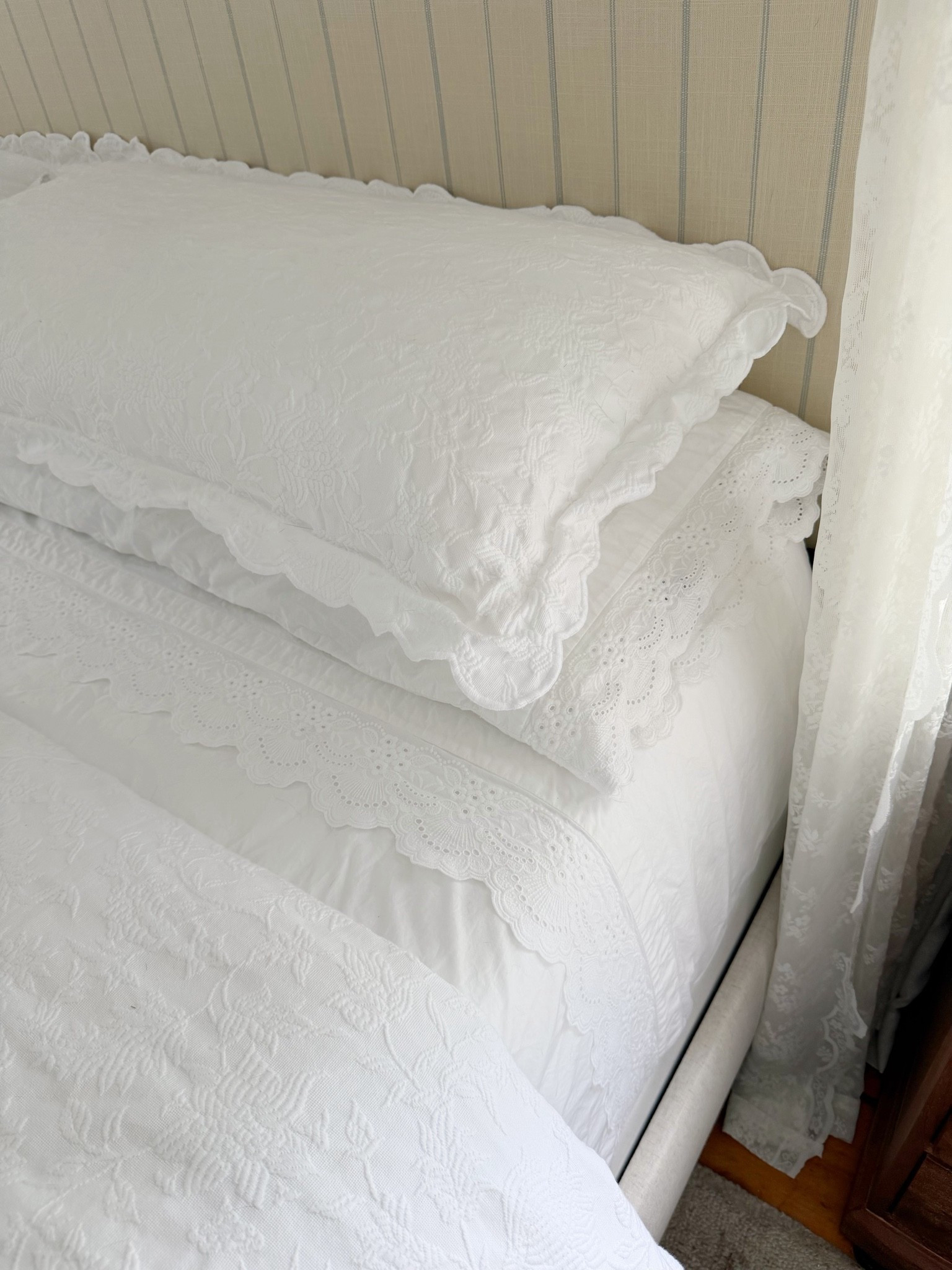 The most beautiful new sheets & quilt set from @Pottery Barn #potterybarnpartner

#LTKHome