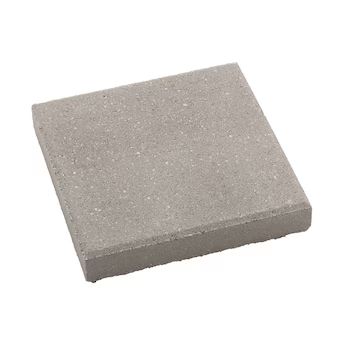 12-in L x 12-in W x 2-in H Square Gray Concrete Patio Stone | Lowe's