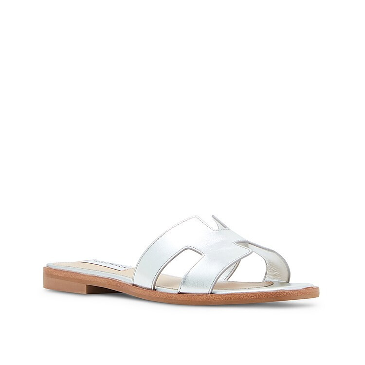 Steve Madden Hadyn Sandal | Women's | Silver Metallic | Size 9.5 | Sandals | DSW