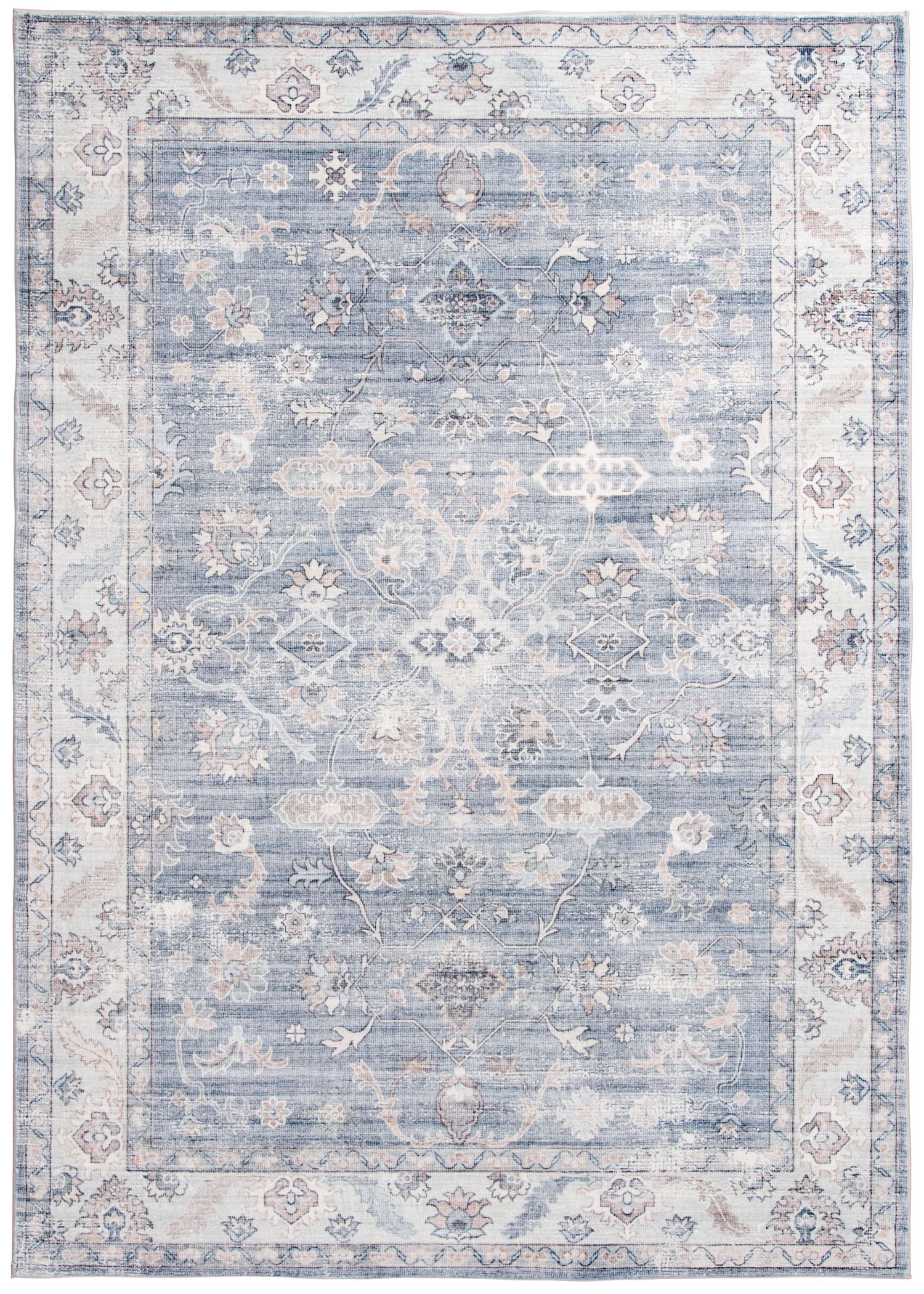 Better Homes & Gardens Washable Persian Area Rug, Blue, 5'x7' | Walmart (US)