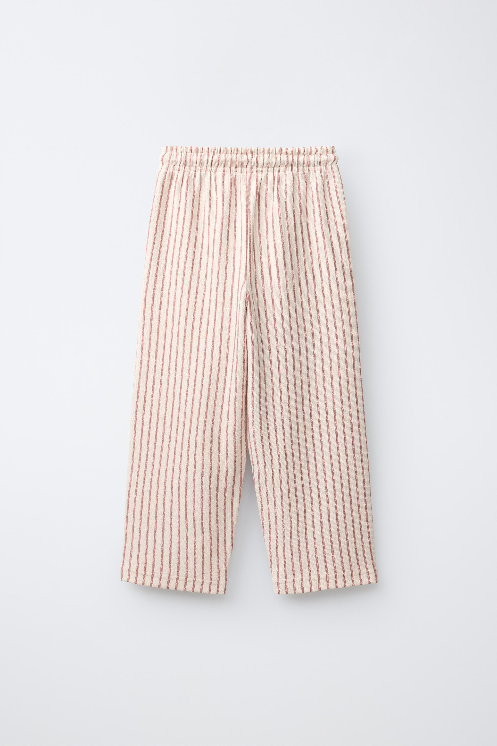 RELAXED FIT STRIPED TROUSERS | Zara UK
