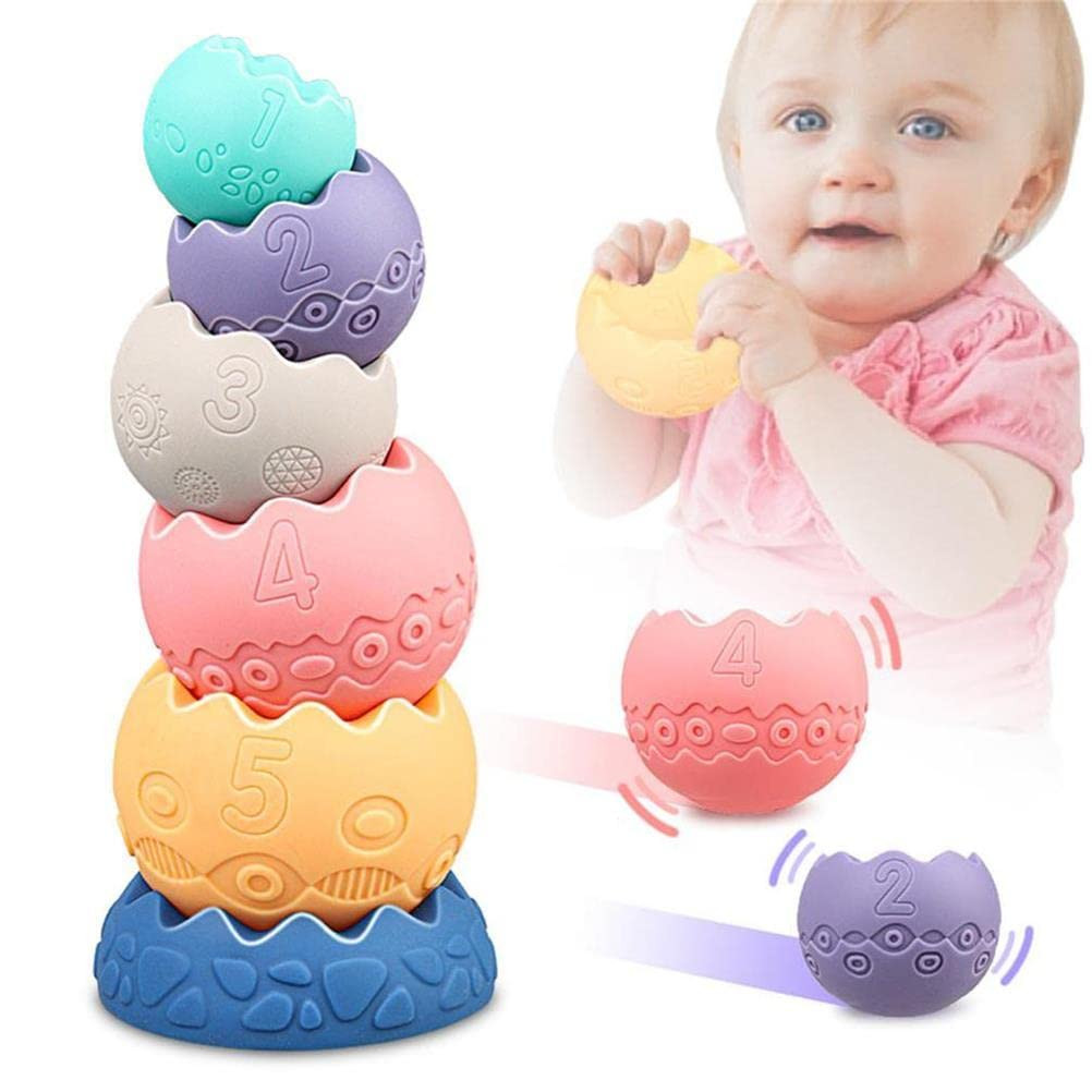 Baby Sensory Balls Teething Toys 6 9 12 18 Months Soft Building Blocks Toddlers Montessori Fine M... | Amazon (US)