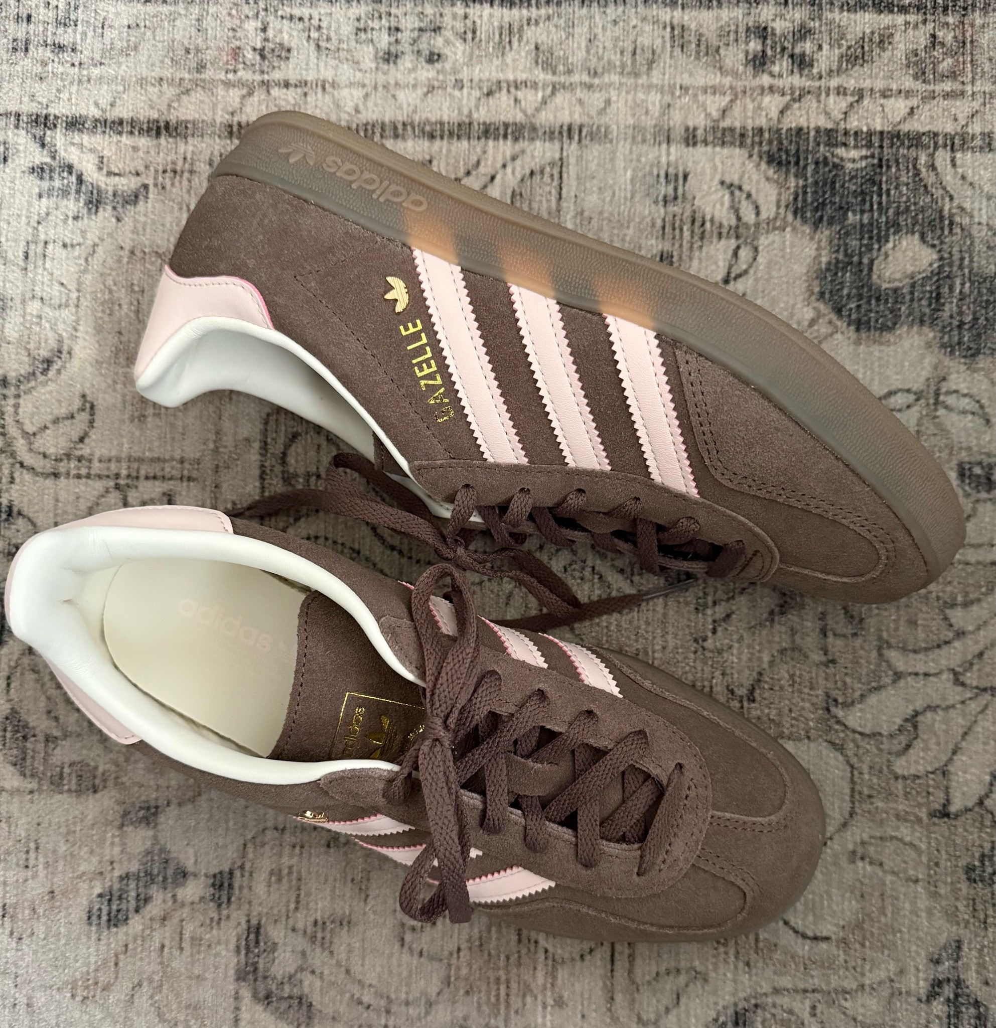 I love these adidas Gazelle sneakers for fall! 
They are so cute! Love the chocolate brown and pink pastel combination! I’ve included a link for them from Nordstrom and Adidas as well. On sale now! 

#LTKSeasonal #LTKActive #LTKSaleAlert

#LTKfitnessgoals #LTKU