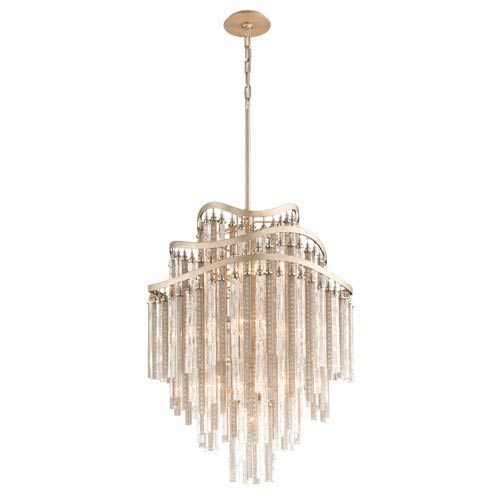 Corbett Chimera Tranquility Silver Leaf 10 Light Pendant 176 710 | Bellacor | Bellacor