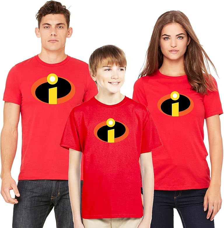 Incredibles Logo Tee Shirt Halloween Costume Family Shirts (Sold Separately) | Amazon (US)