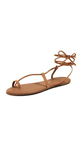 TKEES Women's Jo Lace Up Sandals, Hazelton, Tan, 5 Medium US | Amazon (US)