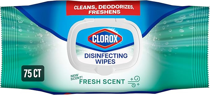 Clorox Disinfecting Wipes, Cleaning Wipes Flex Pack, Fresh Scent, 75 Count (Pack May Vary) | Amazon (US)