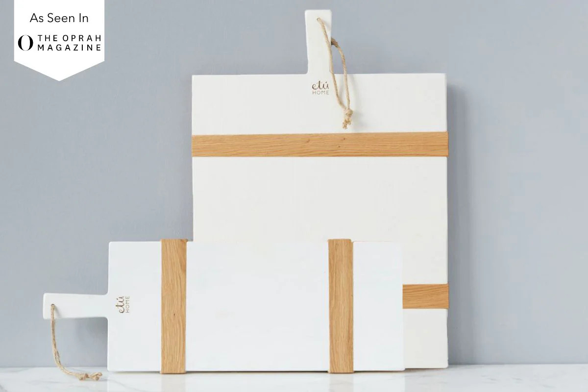 White Rectangle Mod Charcuterie Board | etúHOME