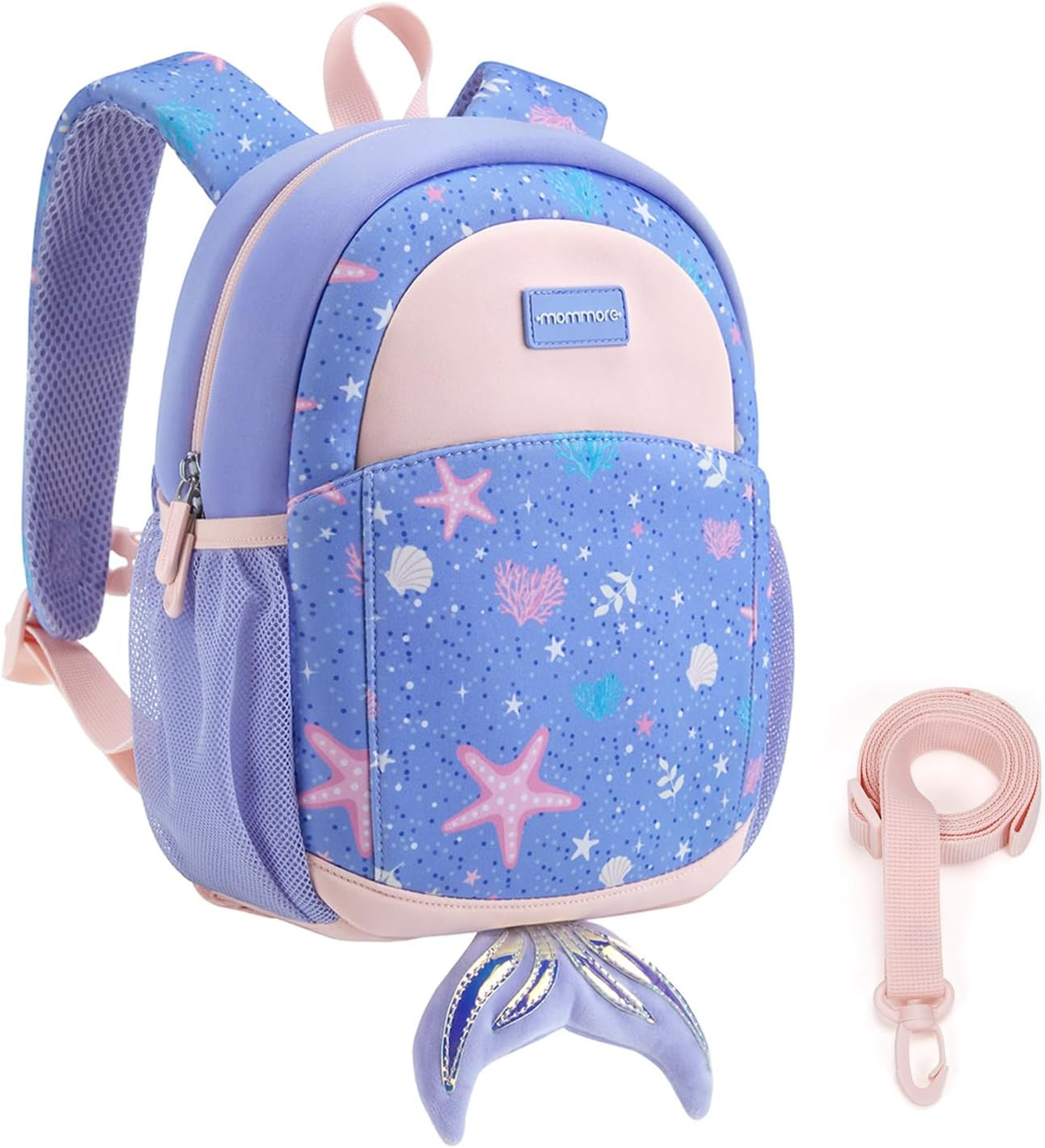 mommore Toddler Backpack for Girls 2-4 Neoprene Backpack with Kids Leash, 3D Cartoon Preschool Ki... | Amazon (US)